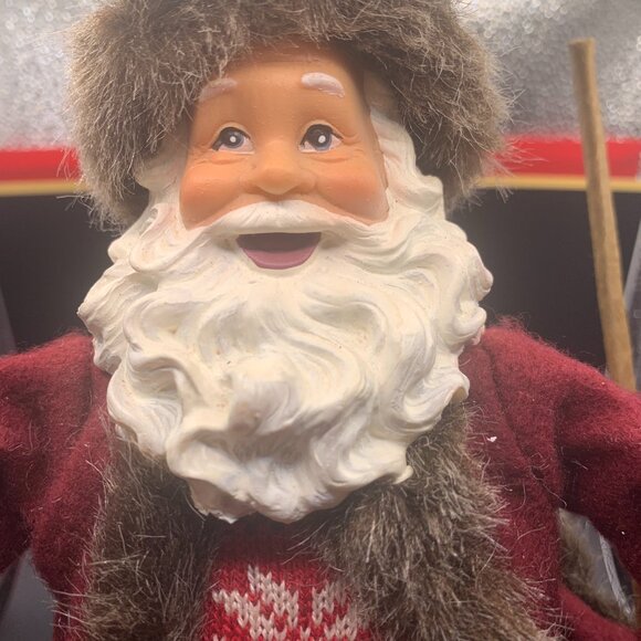 Christmas Santa In The Woods Figure WOB - Picture 2 of 4